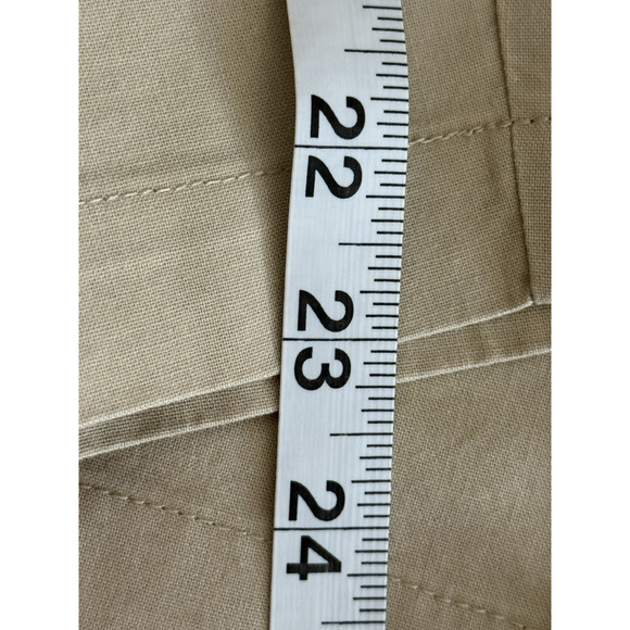 Eddie Bauer Women's Sunwashed Canvas Crop Pull-On Pants Costal Tan Pockets Sz 3X - Picture 14 of 15